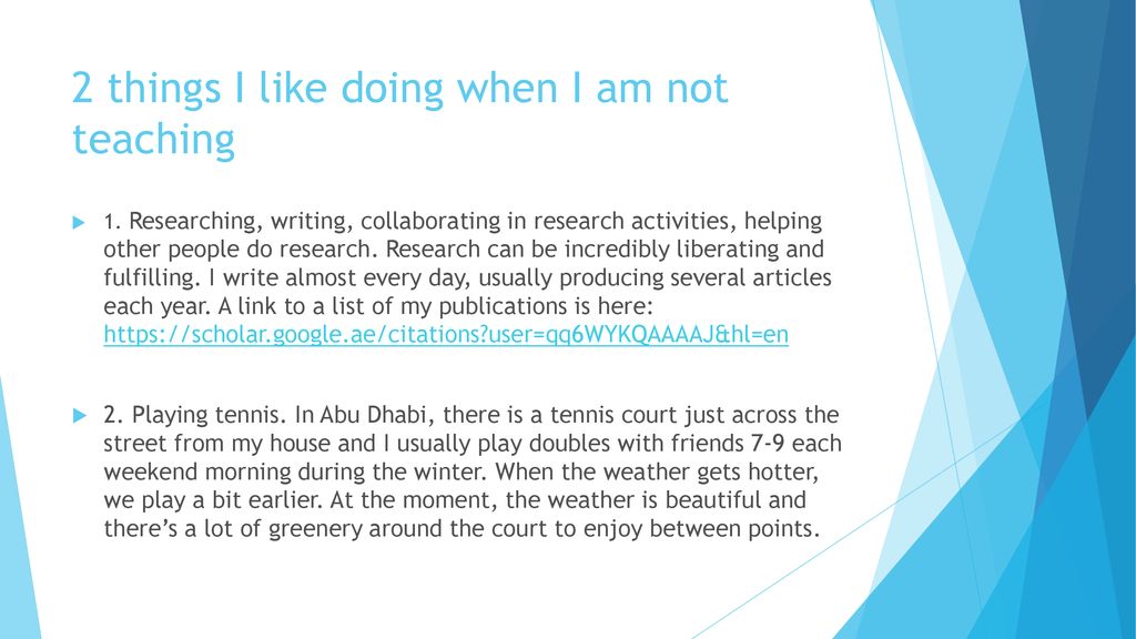 A self introduction Mark Wyatt ppt download