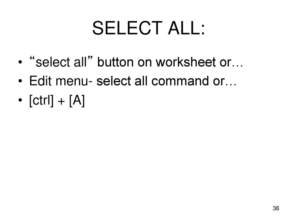 Introduction to excel chapter 1 ppt download