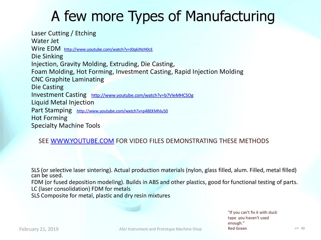 Asu Instrument And Prototype Machine Shop Ppt Download