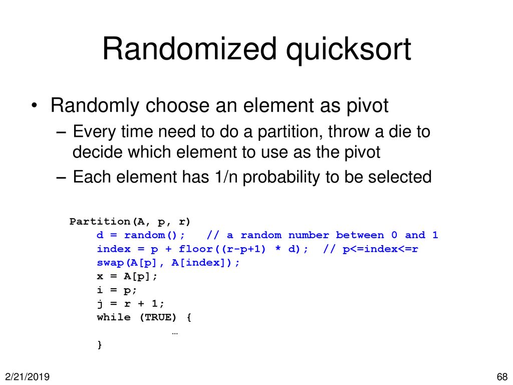 CS 3343: Analysis of Algorithms - ppt download