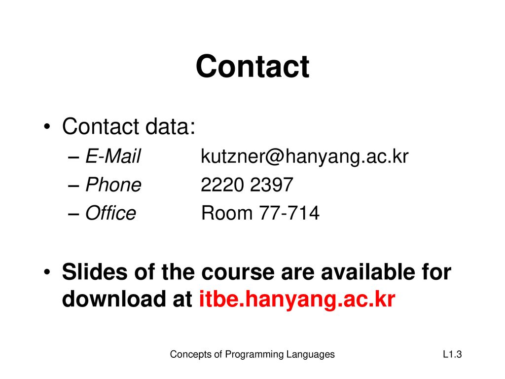 Lecture 1 concepts of programming languages ppt download