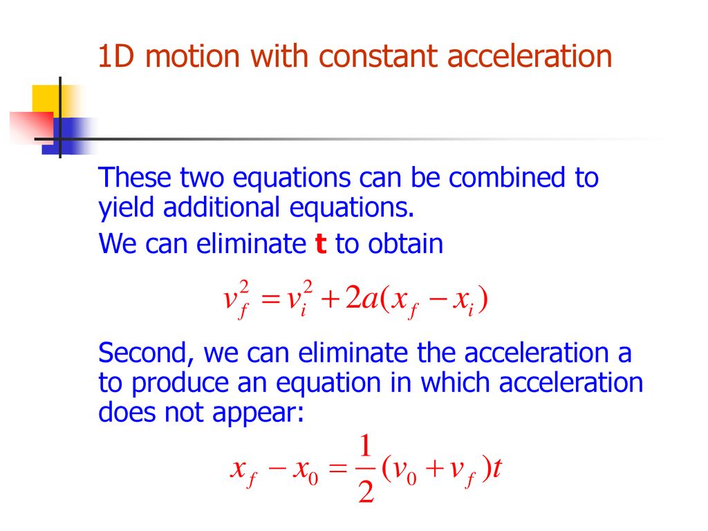 Motion in One Dimension - ppt download