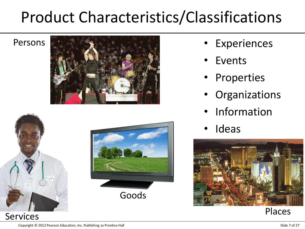 Product Characteristics/Classifications