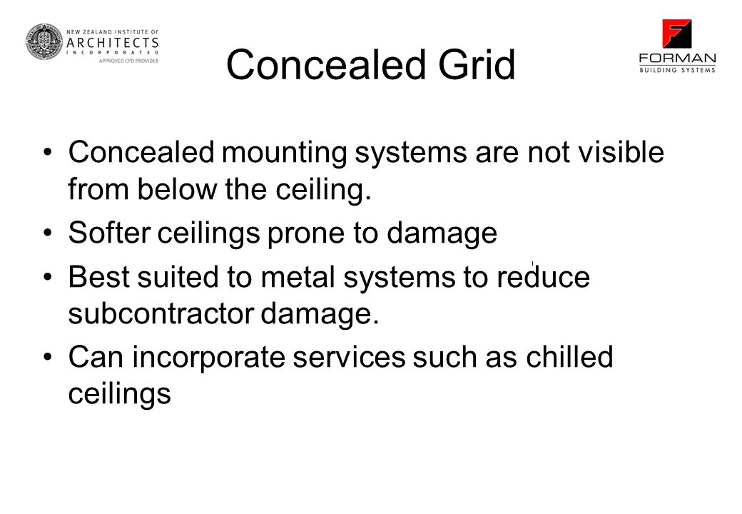 Suspended Ceilings Time Allowance 1 Hour Cpd Points Ppt