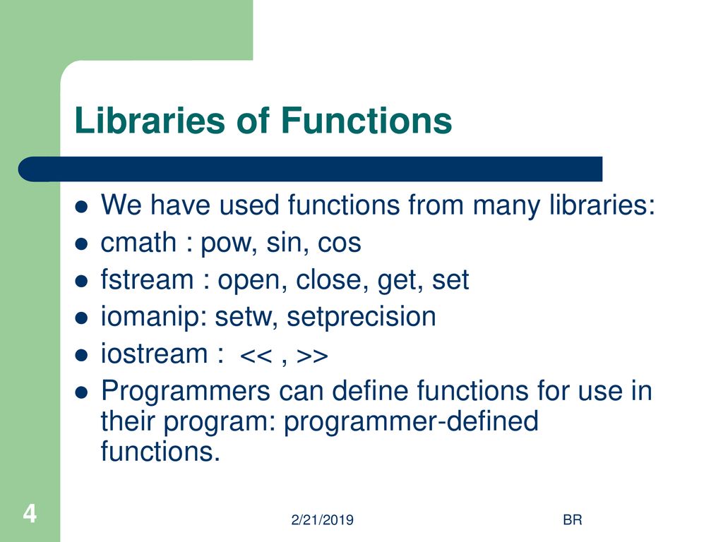 Modular Programming with Functions - ppt download
