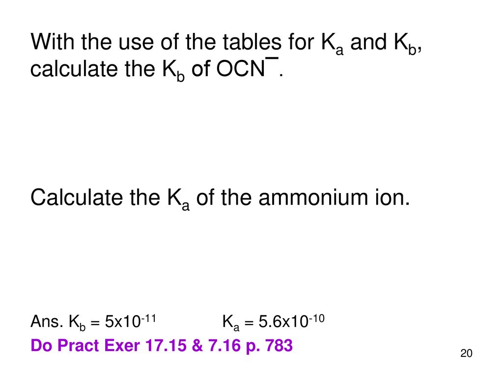 Acid Base Equilibrium Part Ii Ionization Constants Ka And Kb Ppt Download