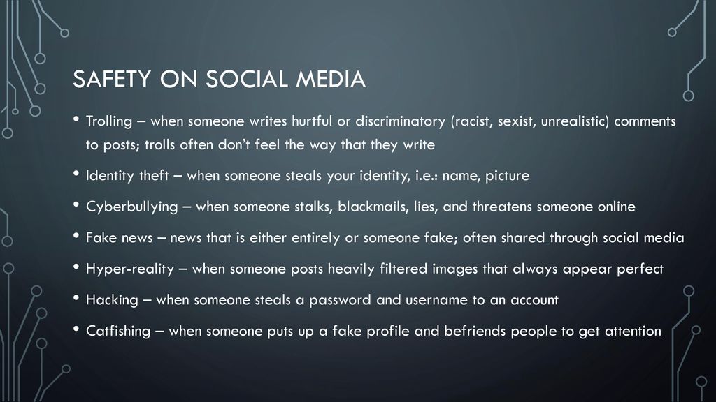 Safety on social media