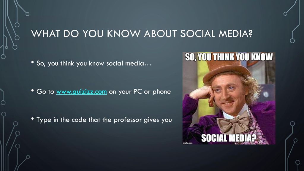What do you know about social media