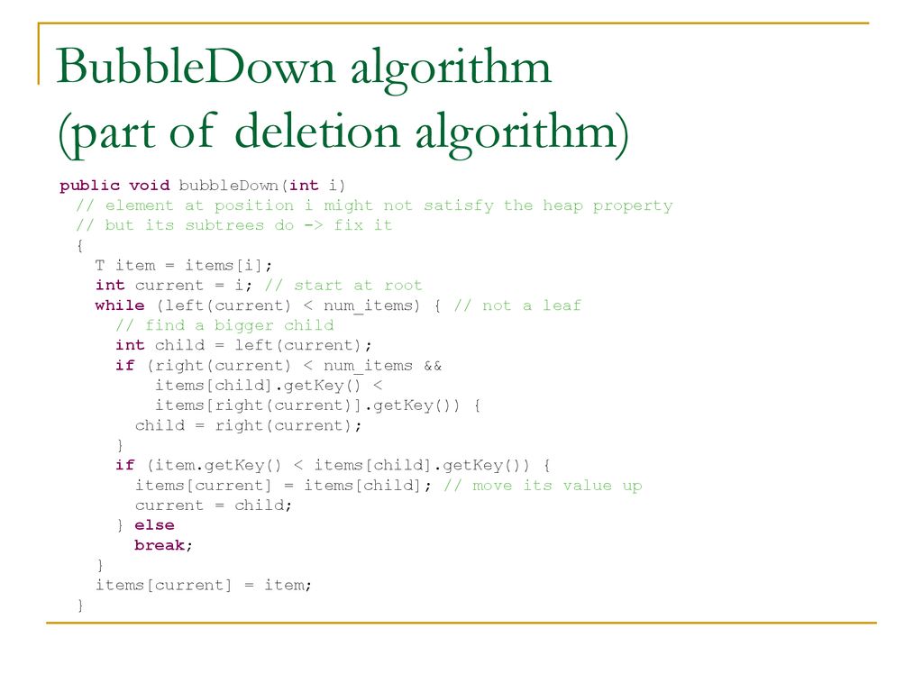 Tables and Priority Queues - ppt download