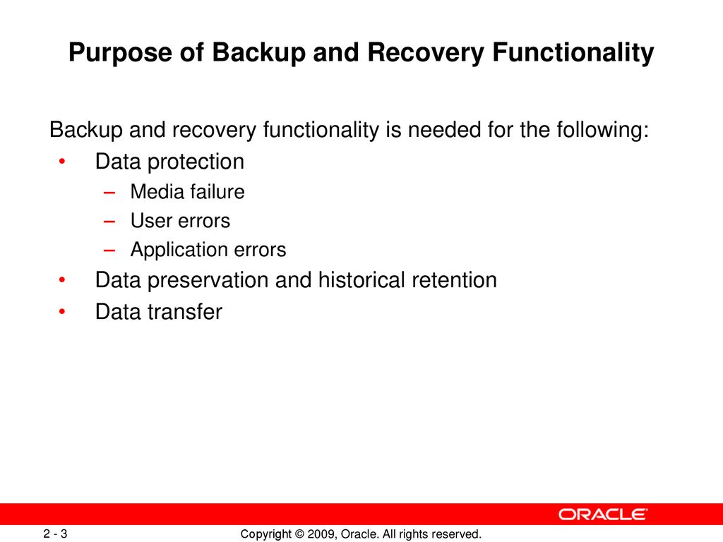 Configuring for Recoverability - ppt download