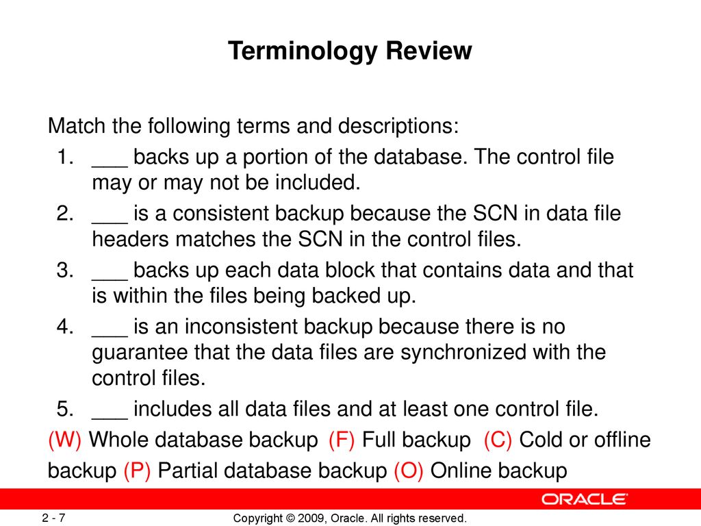 Configuring for Recoverability - ppt download
