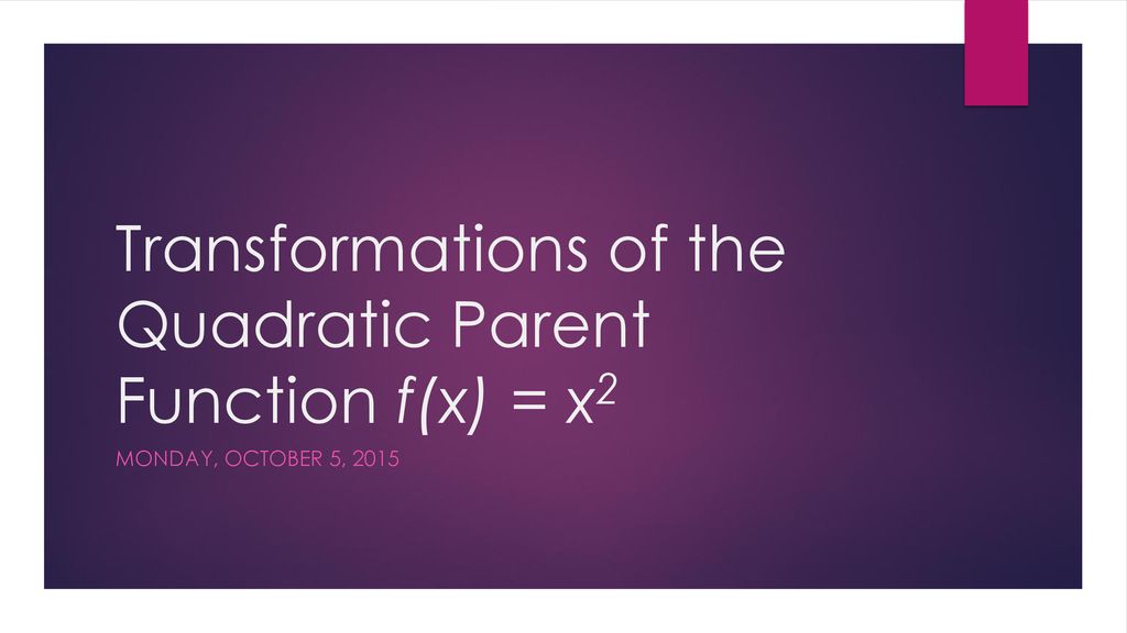 Bell ringer 1 what is the quadratic formula ppt download