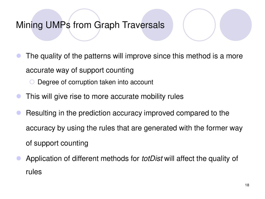 Mining UMPs from Graph Traversals