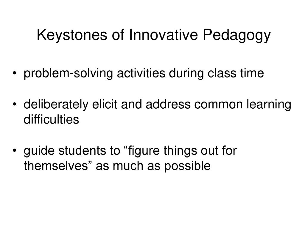Keystones of Innovative Pedagogy