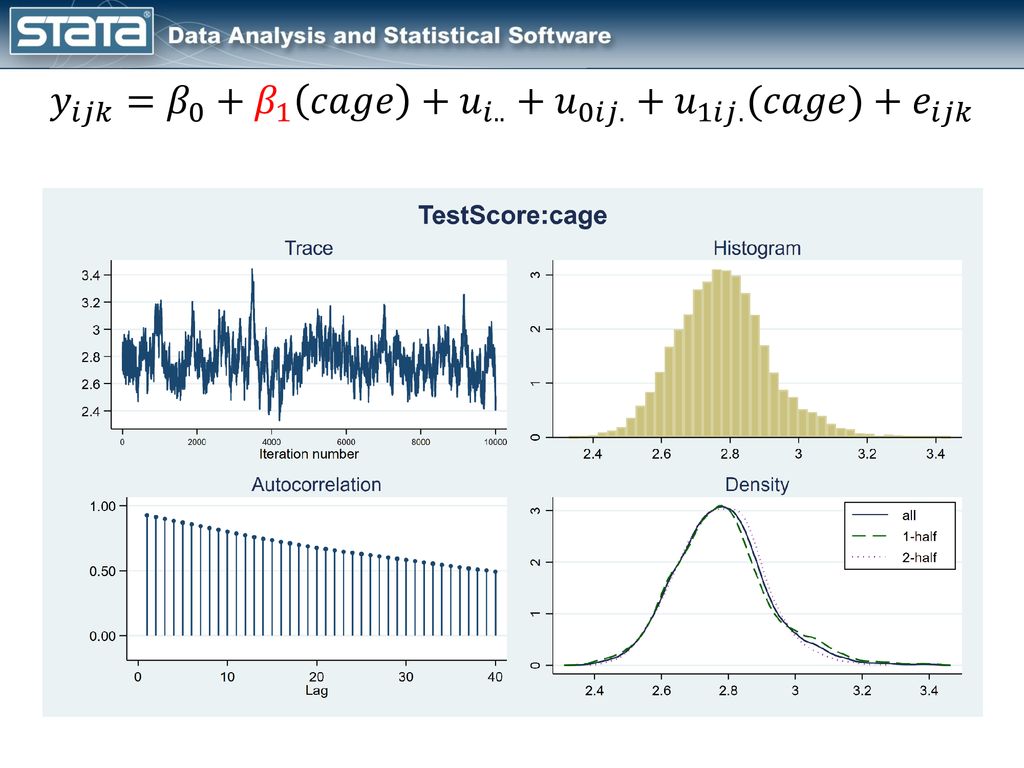 Bayesian Multilevel Longitudinal Models Using Stata Ppt Download