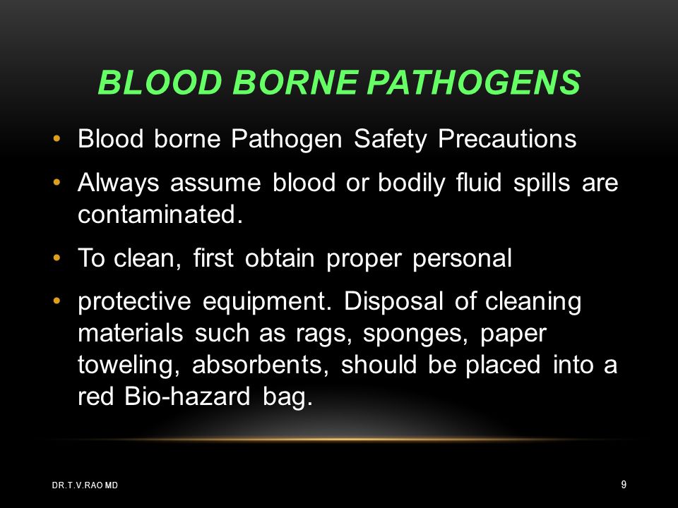 Blood borne Pathogens Blood borne Pathogen Safety Precautions