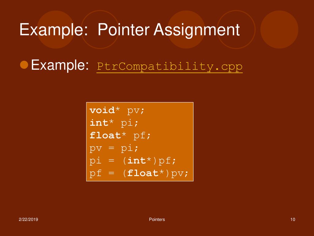 Pointers lecture 1 thu jan 15 ppt download