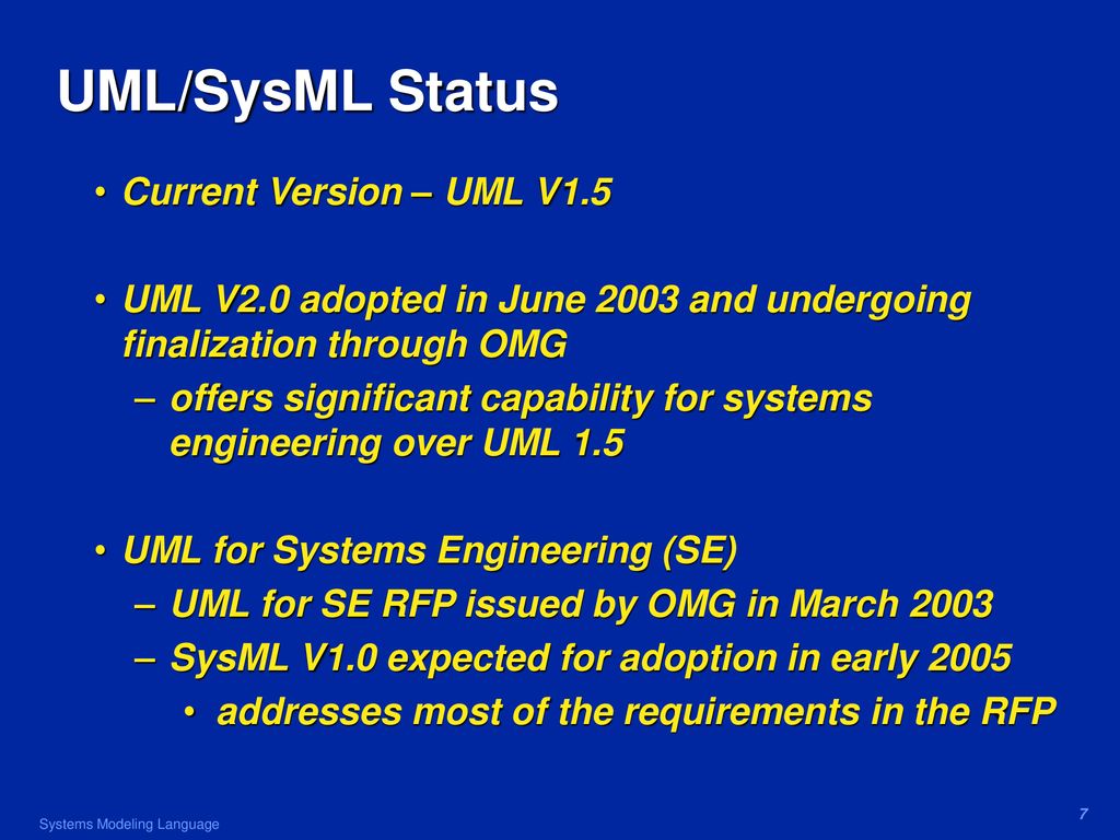 Sysml overview october 19 2004 sanford friedenthal ppt download