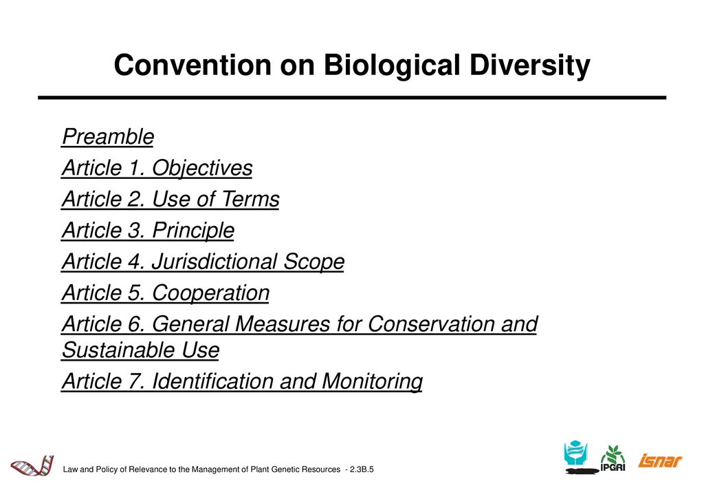 Objectives Of Day Two To Outline Elements Of A Genebank Policy On ...