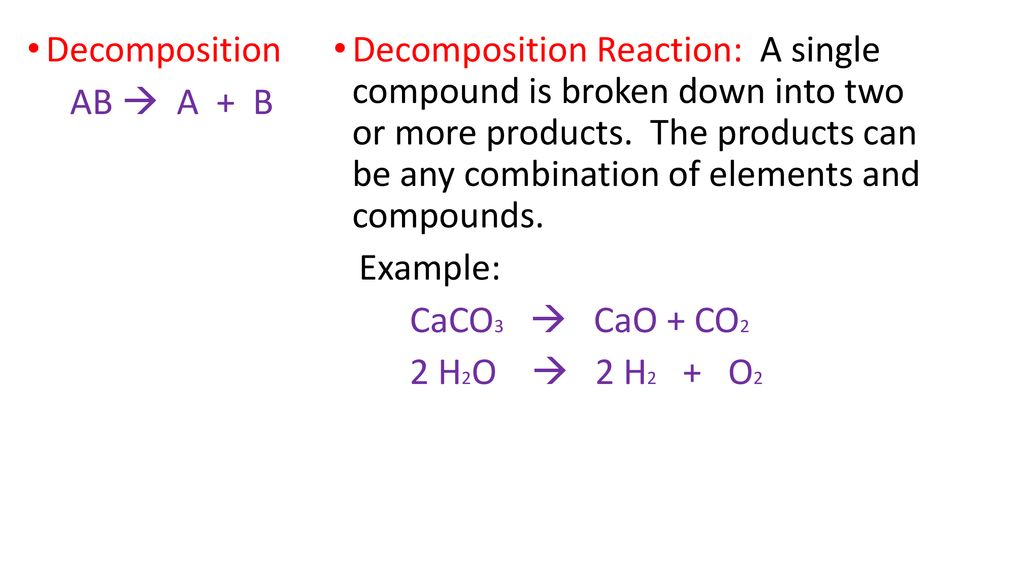 Types Of Chemical Reactions - Ppt Download