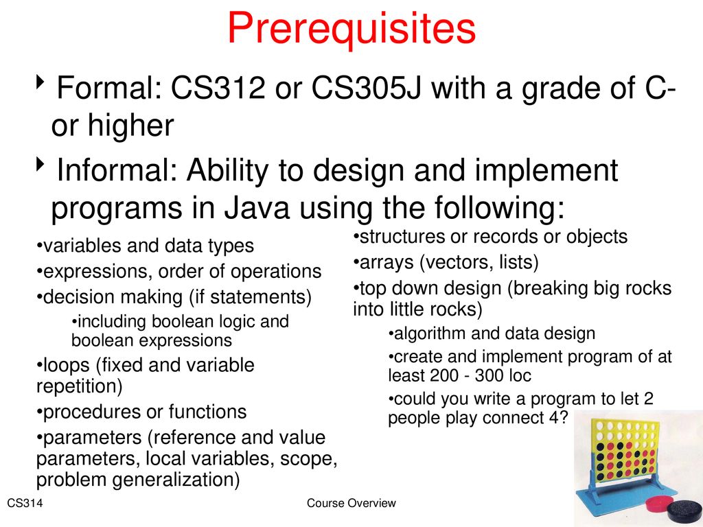Topic 1 CS314 Course Introduction - ppt download