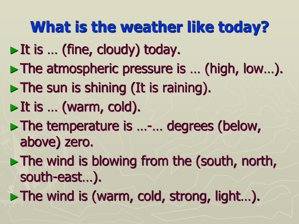 The Weather. - ppt download