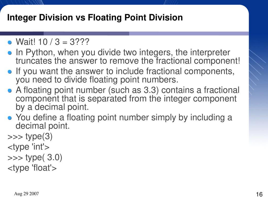 Variables, Data Types & Math - ppt download