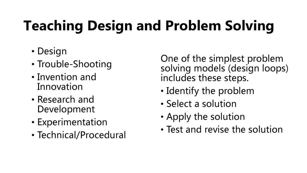 Problem Solving Models Examples