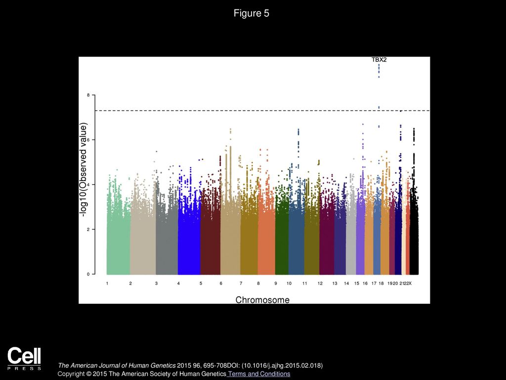 Figure 5 Female-Specific GWAS of SHR of Individuals with Ancestry from Europe.