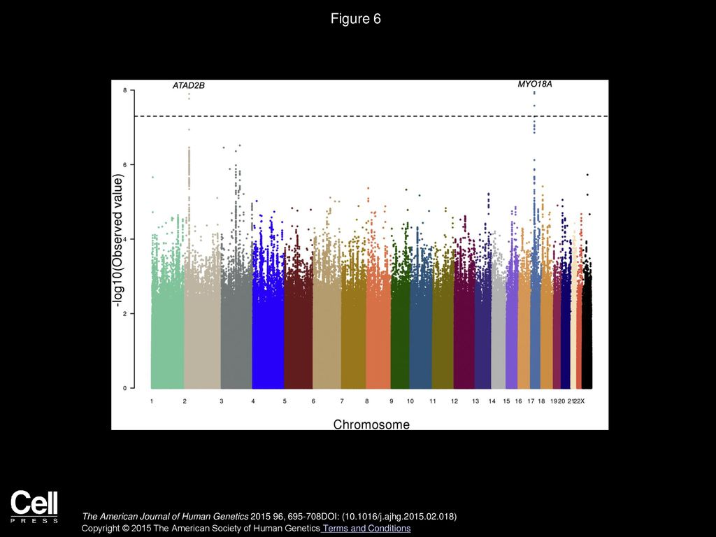 Figure 6 Male-Specific GWAS of SHR of Individuals with Ancestry from Europe.
