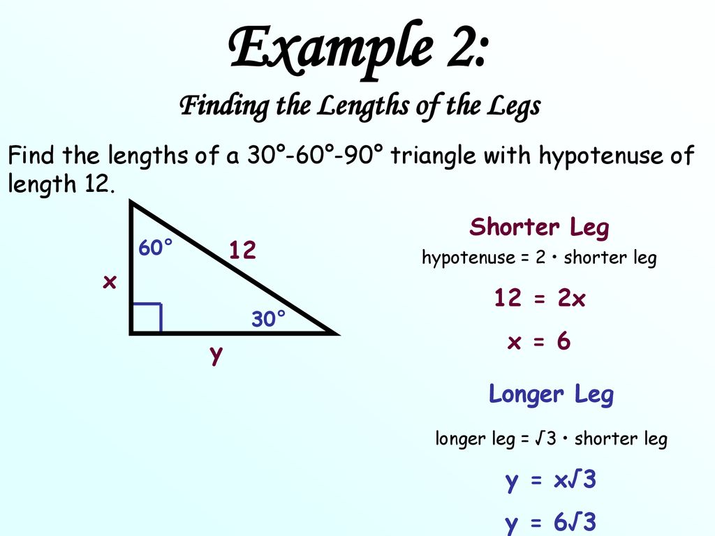 Objective To Use The Properties Of 30 60 90 Triangle Ppt Download