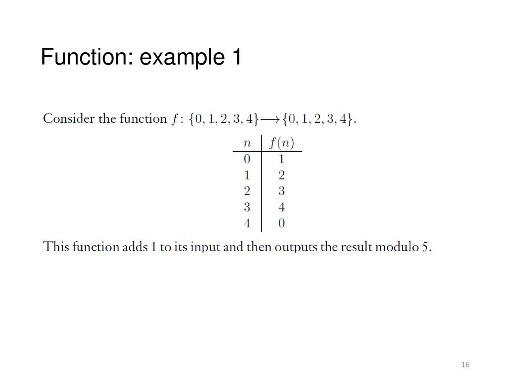 Function: example 1