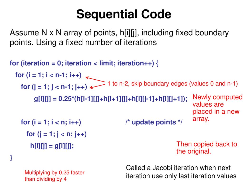 Notes On Assignment 3 Openmp Stencil Pattern Ppt Download