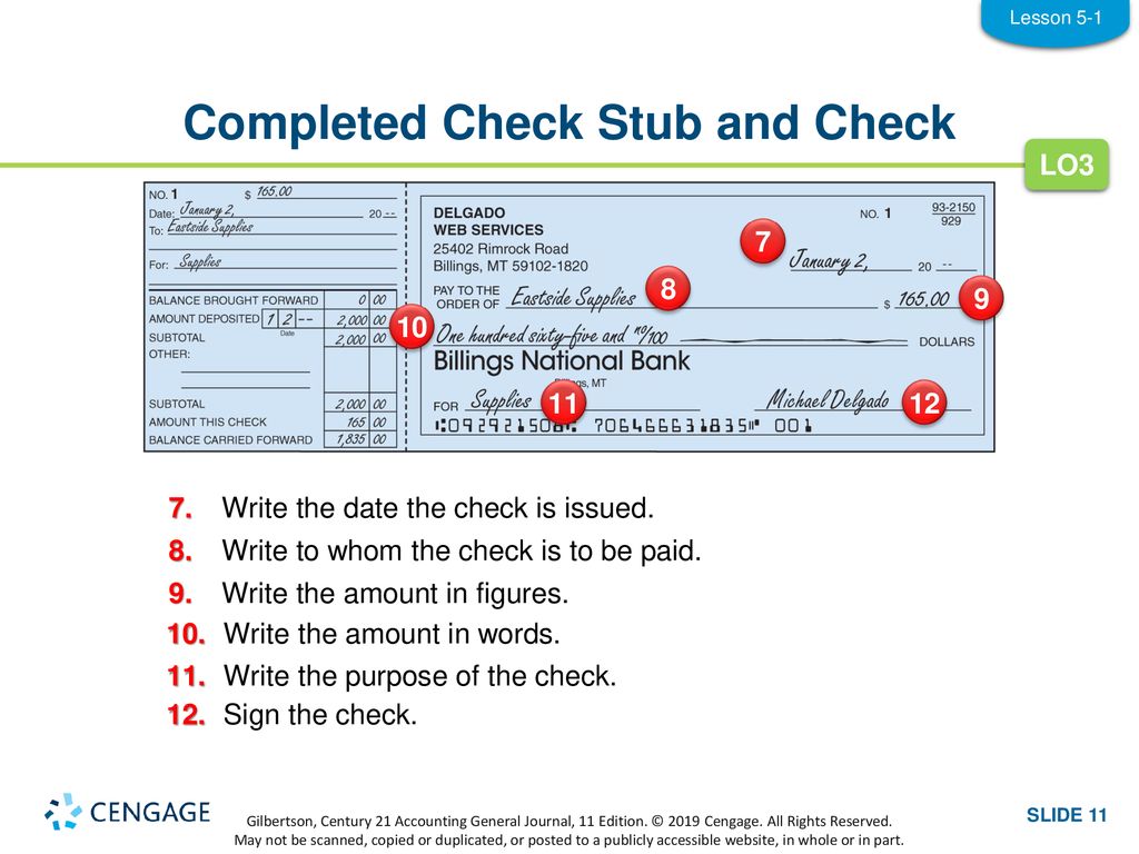 LESSON 221-21 Checking Accounts - ppt download