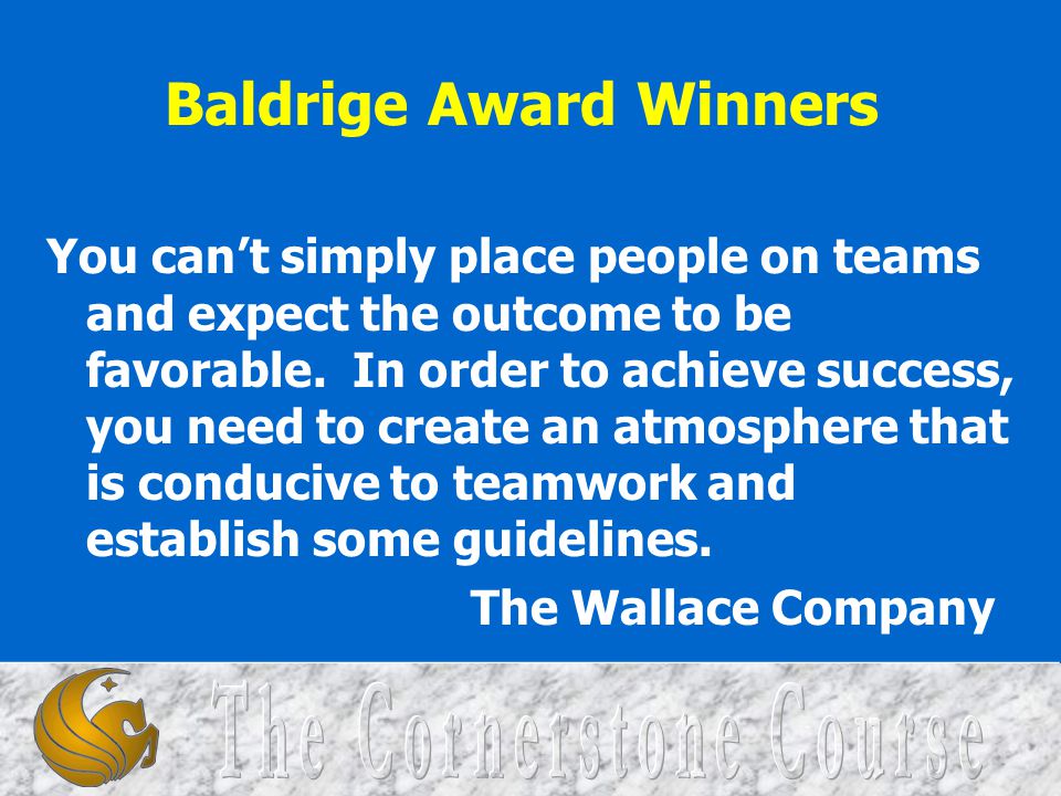 Baldrige Award Winners