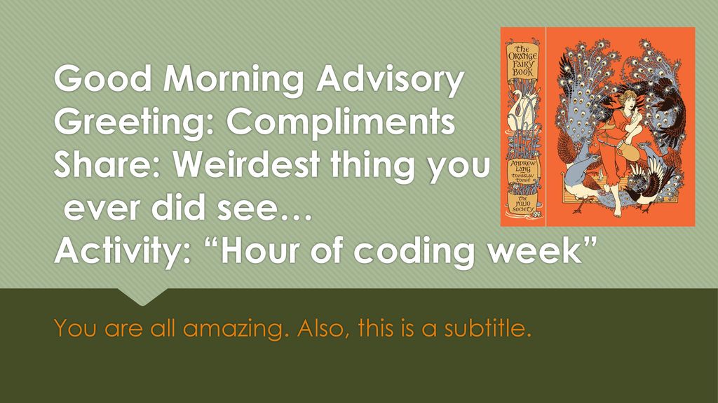 You are all amazing also this is a subtitle ppt download