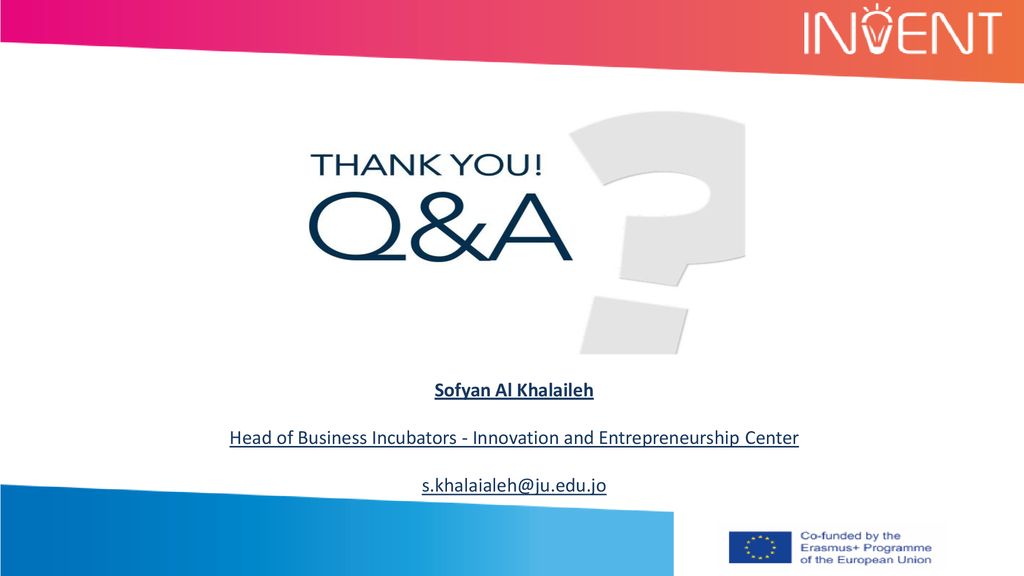 Head of Business Incubators - Innovation and Entrepreneurship Center
