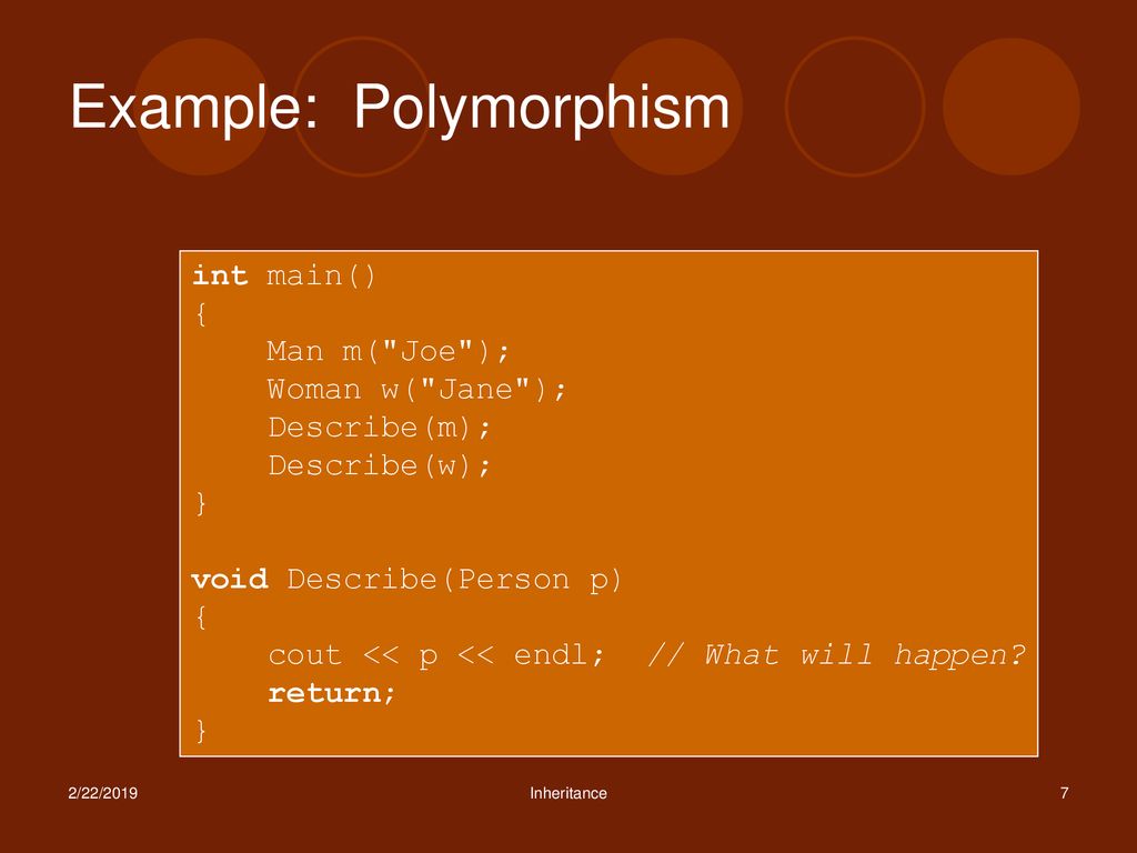 Inheritance: Polymorphism and Virtual Functions - ppt download
