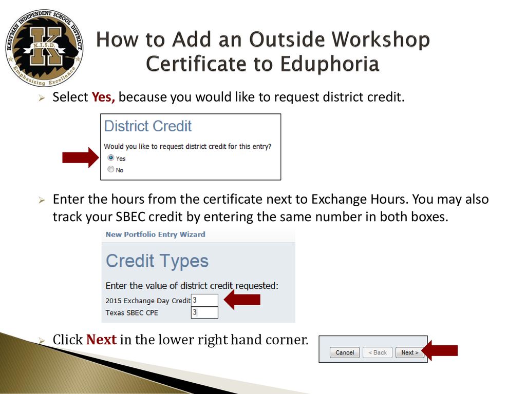 How to Upload Exchange Hour Certificates in Eduphoria ppt download
