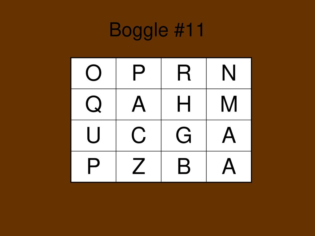 Boggle Create As Many Words As You Can Using The Letters Given Ppt Download
