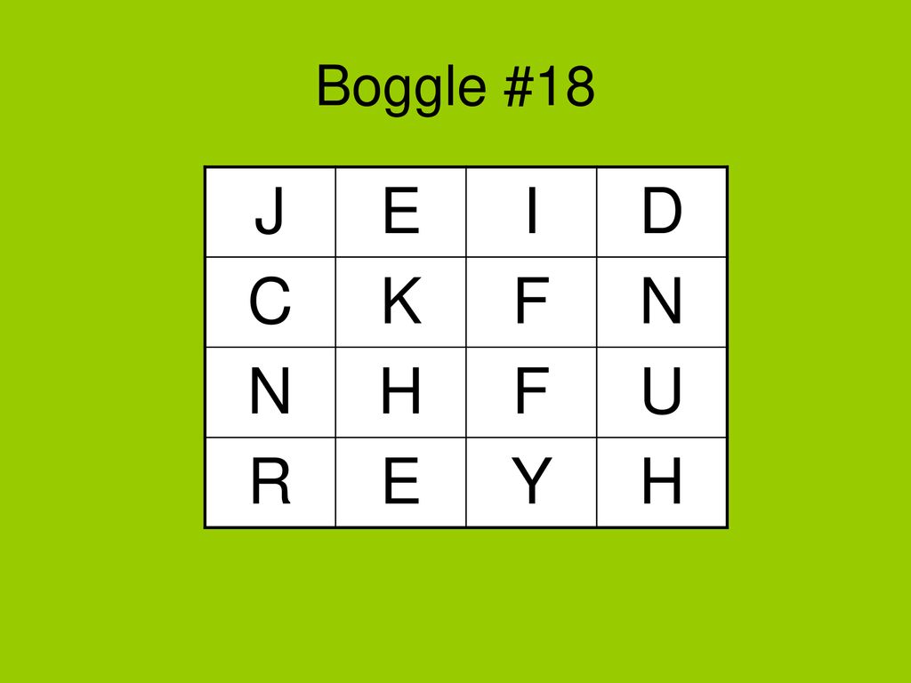 Boggle Create As Many Words As You Can Using The Letters Given Ppt Download