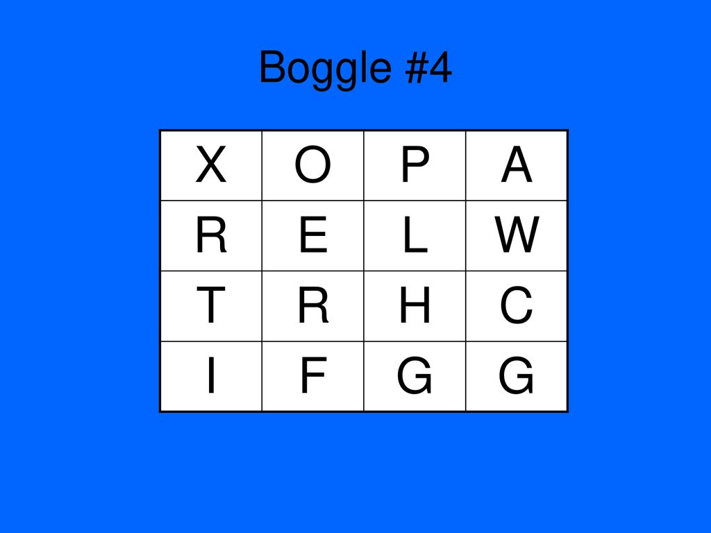 Boggle Create As Many Words As You Can Using The Letters Given Ppt Download