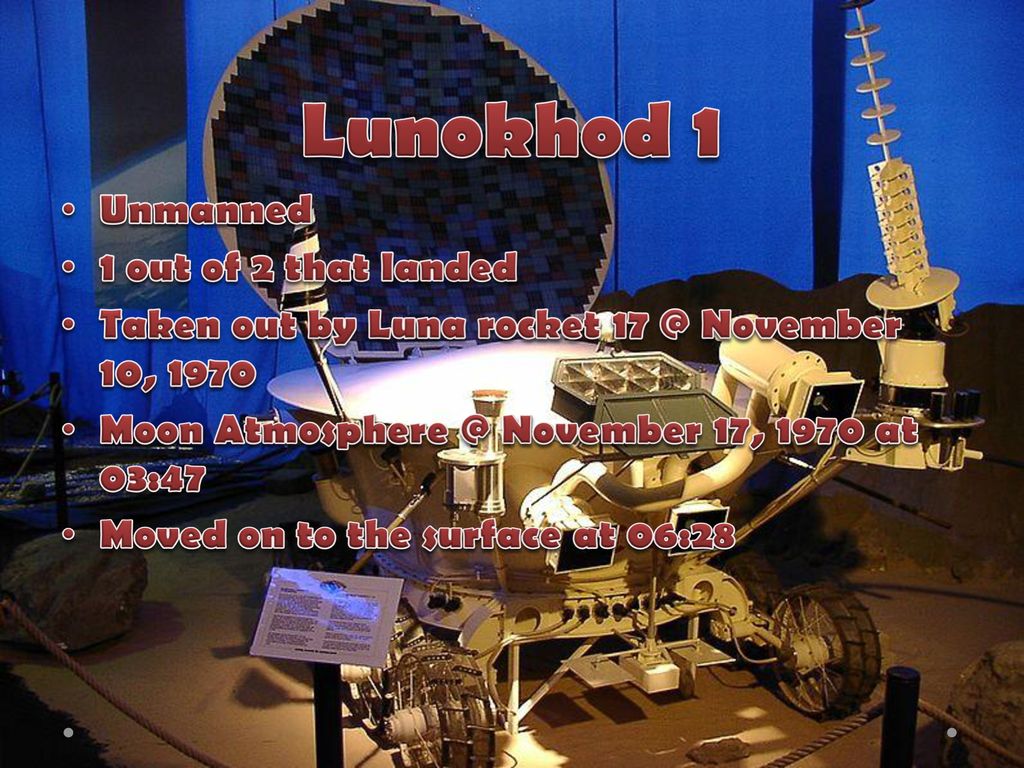 The Lunokhod Programme - ppt download