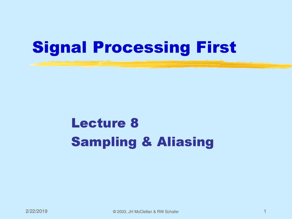 Signal Processing First ppt download