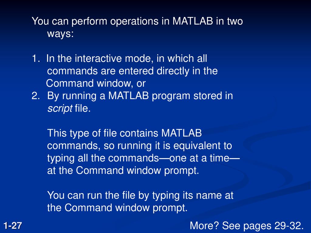 Introduction to MATLAB 7 - ppt download