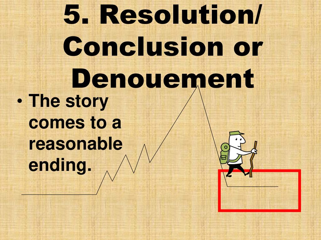 5. Resolution/ Conclusion or Denouement