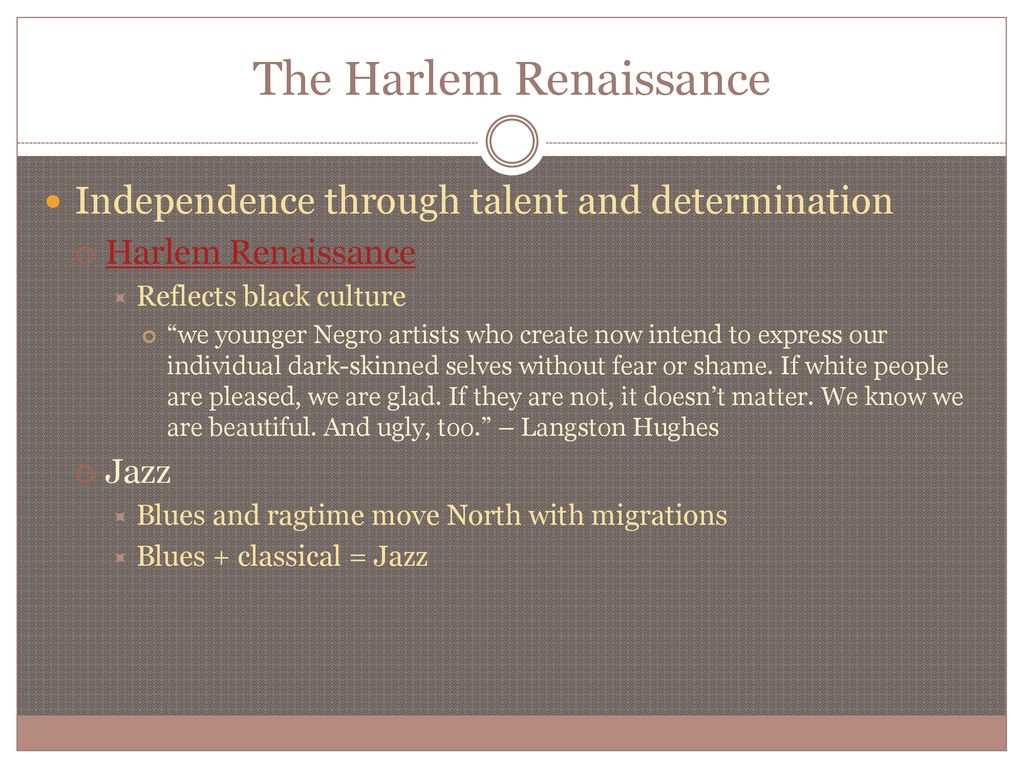 The Harlem Renaissance - ppt download