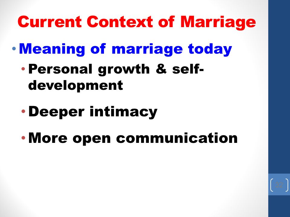 Of today meaning marriage 
