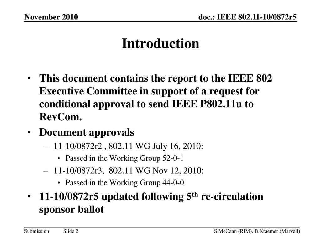 November 2010 doc.: IEEE /0872r4 November ppt download