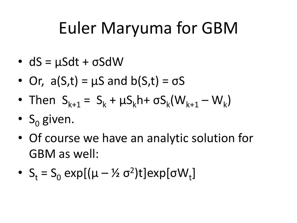 Intro To Numerical Stochastic Differential Equations Ppt Download